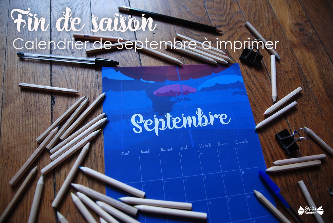 calendrier de septembre 2016 à imprimer