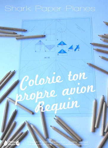 Avion en papier requin