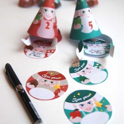 Printable gnomes gift voucher for Advent Calendar