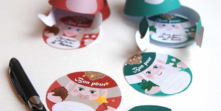 Printable gnomes gift voucher for Advent Calendar