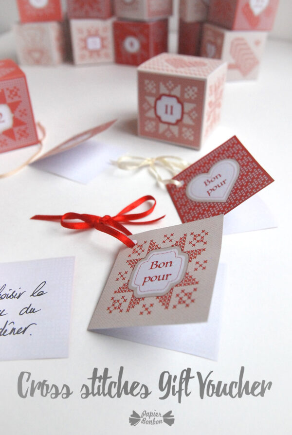 Printable gift voucher for Advent Calendar