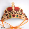 Couronne rouge et or à imprimer