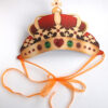 Couronne rouge et or à imprimer