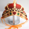 Couronne rouge et or à imprimer