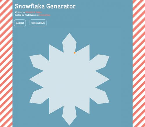 générateur de flocons en ligne