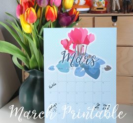 March printable calendar
