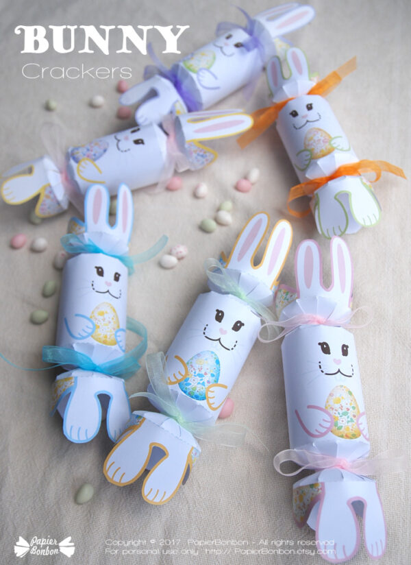 Lapins crackers - décoration de Pâques