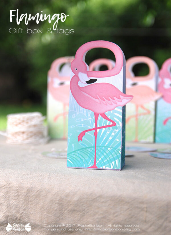 Boîte flamand Rose / Flamingo gift-box