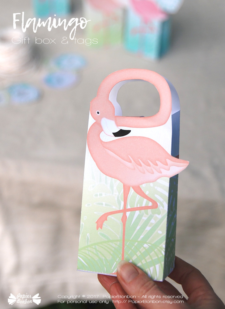 Flamingo Papier Cadeau