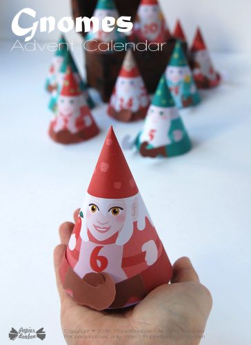 calendrier avent gnomes / Gnome advent calendar