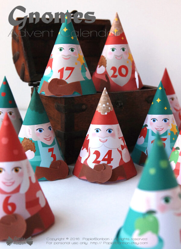 calendrier avent gnomes / Gnome advent calendar