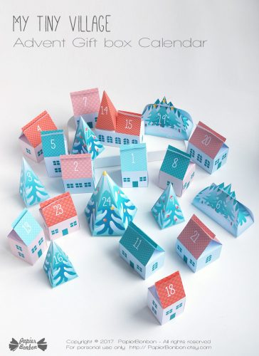 Advent calendar Tiny Village - Calendrier de l'Avent Petit Village