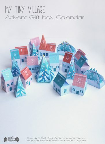 Advent calendar Tiny Village - Calendrier de l'Avent Petit Village