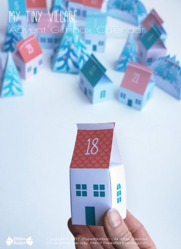 Advent calendar Tiny Village - Calendrier de l'Avent Petit Village