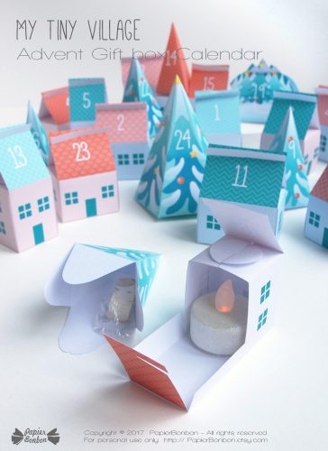 Advent calendar Tiny Village - Calendrier de l'Avent Petit Village