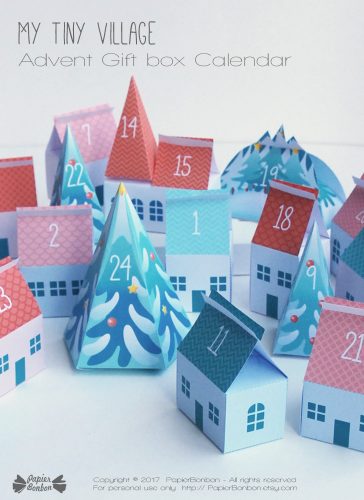 Advent calendar Tiny Village - Calendrier de l'Avent Petit Village