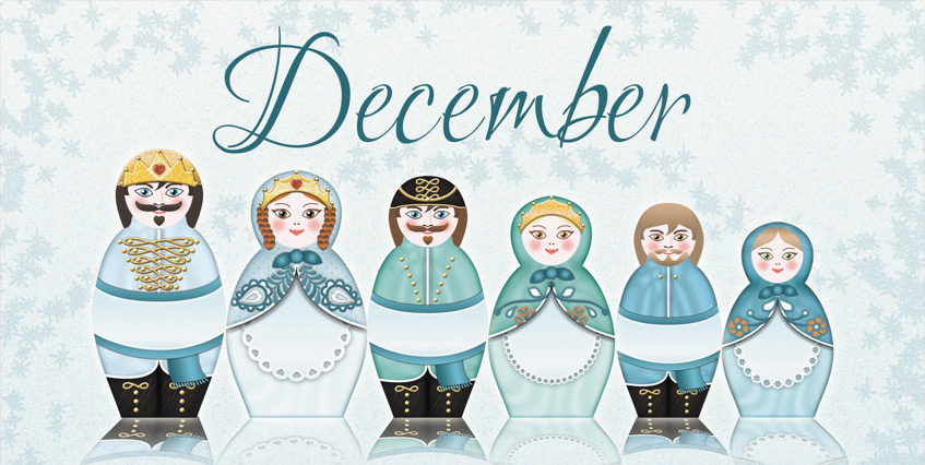 December Calendar inspired from the Matryoshka Advent Calendar