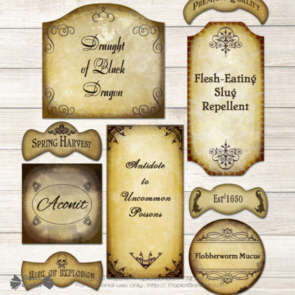 Etiquettes potions Harry Potter - editable labels