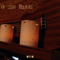 Natural tea light holder