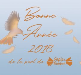 meilleurs voeux 2018 de papier Bonbon