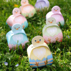 Boites Poussins pastels | Easter chicks gift box
