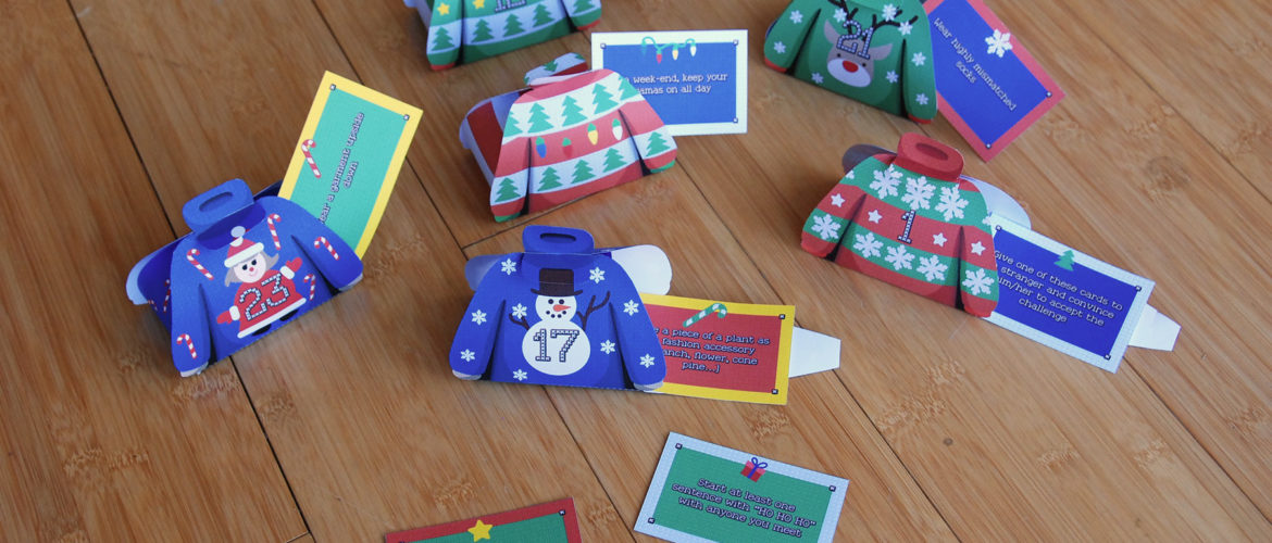 Funny challenges ideas for Advent Calendar & Xmas Countdown