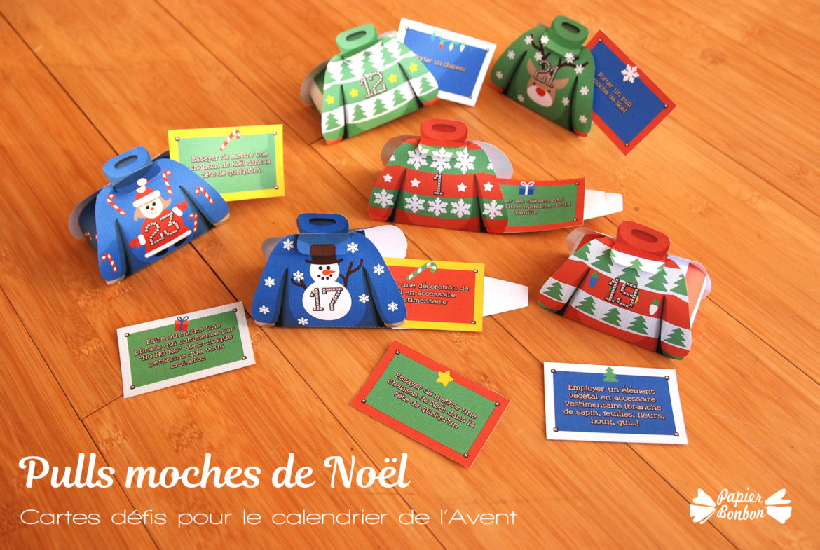 Idées défis amusant pour le calendrier de l