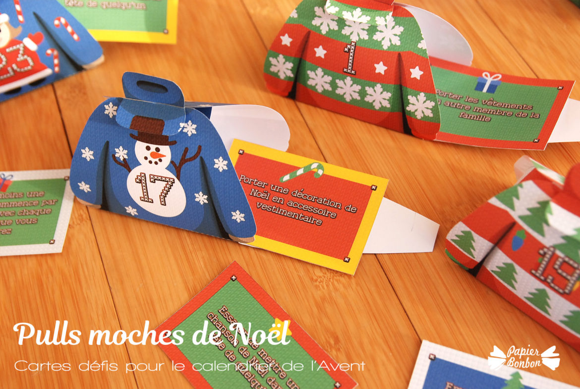 Idées défis amusant pour le calendrier de l