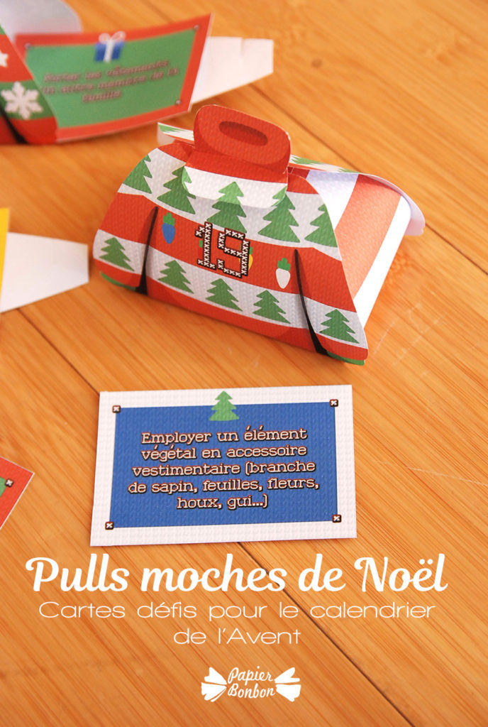 Idées défis amusant pour le calendrier de l