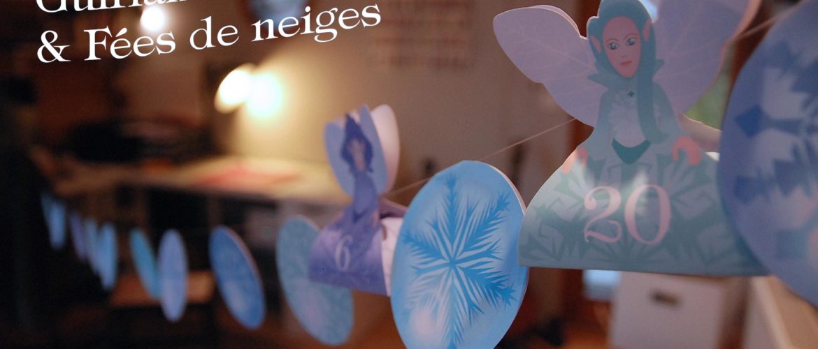 Printable guirlande de flocons