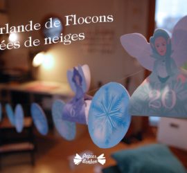 Printable guirlande de flocons