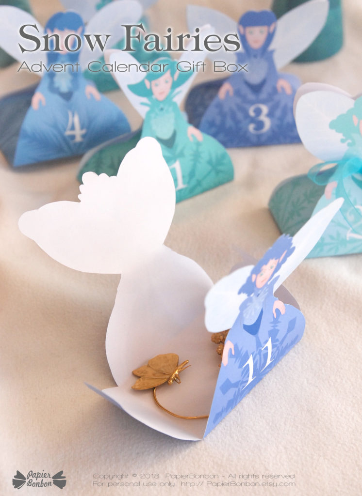 Calendrier de l'Avent fées des neiges | Advent Calendar Snow Fairies