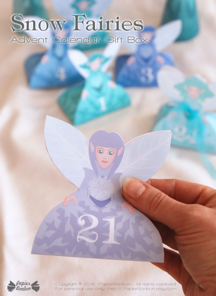 Calendrier de l'Avent fées des neiges | Advent Calendar Snow Fairies