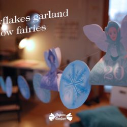 Snowflakes garland printable