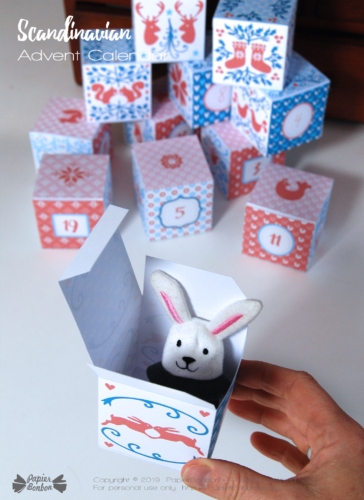 Calendrier de l'Avent motifs scandinaves | Scandinavian Advent Calendar