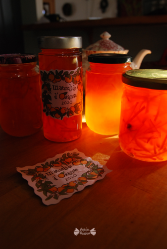 Etiquette pot confiture Marmelade d'Orange
