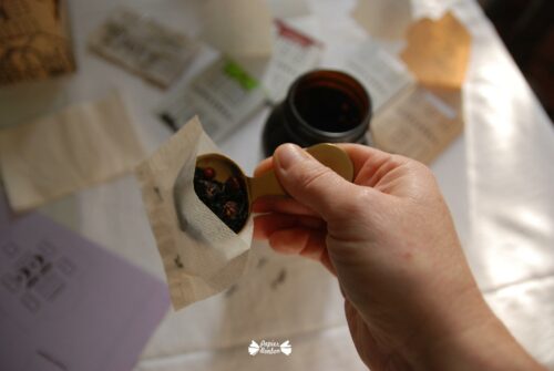 Sachet de thé maison pour mon projet de calendrier de l'Avent