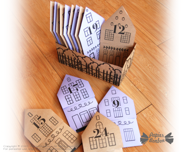 DIY Tea Bag Envelopes Advent Calendar Papier Bonbon