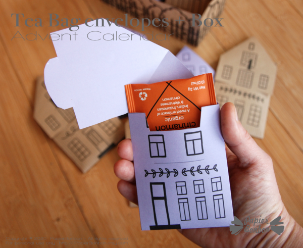DIY Tea Bag Envelopes Advent Calendar Papier Bonbon
