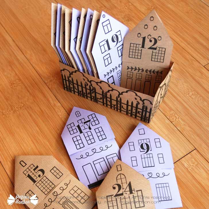 Kit DIY Calendrier de l'Avent sachets de Thé - Papier Bonbon