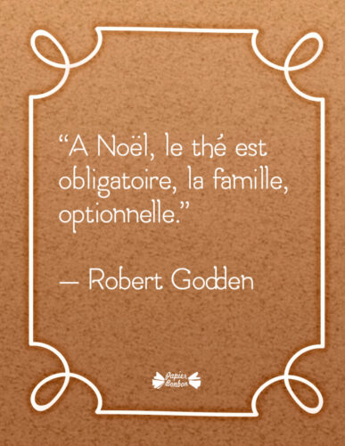 Proverbe sur le thé calendrier de l'avent