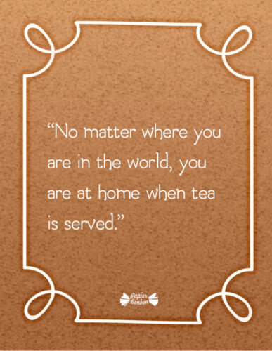 Tea quotes for Advent calendar for tea lovers