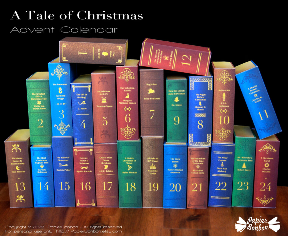 Calendrier de l'Avent Les Livres de Noël - Papier Bonbon