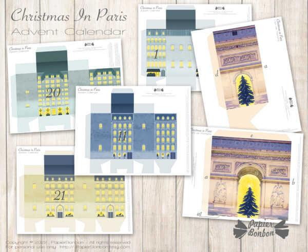 Aperçu Calendrier de l'Avent Noël à Paris - Christmas in Paris Advent Calendar