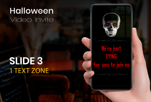 Halloween video invitation