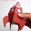 red rocket gift box l Boîte cadeau fusee rouge